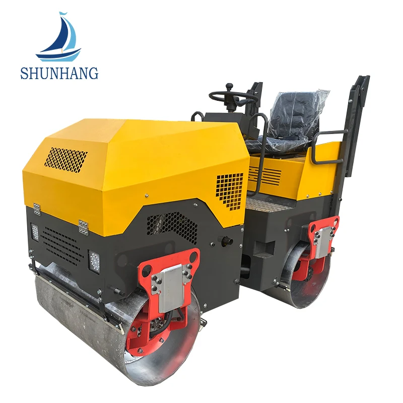 1000 mm Double Drum Compaction 4 toneladas de manejo de carreteras