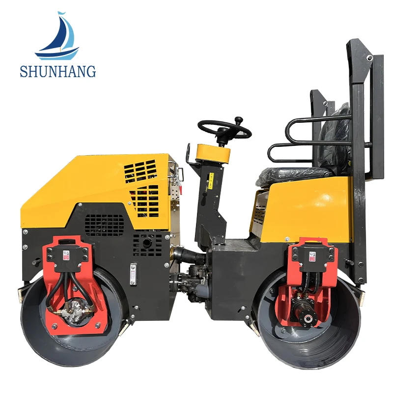 800 mm Double Drum Compaction 3 toneladas de manejo de carreteras