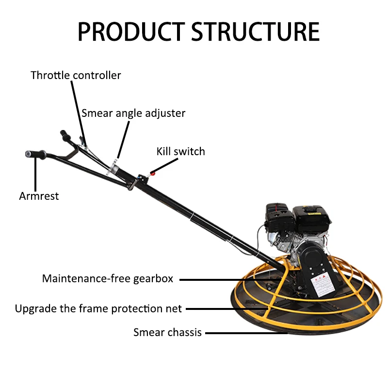 Dia 900mm Walk Behind Power Trowel Machine