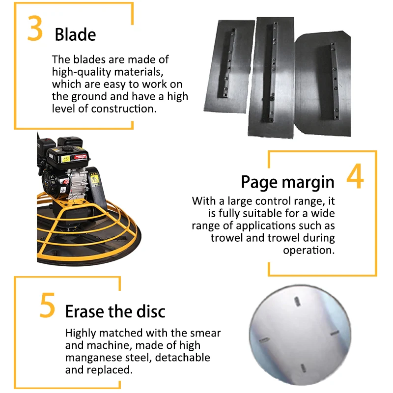 Dia 900mm Walk Behind Power Trowel Machine