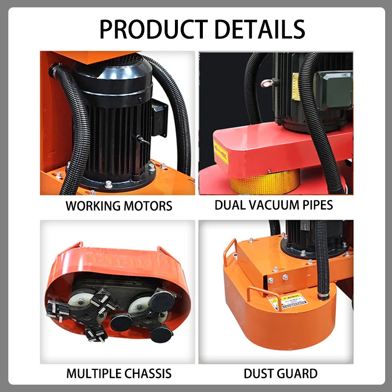 Double Disc Dual Dust Extraction Floor Grinding Machine