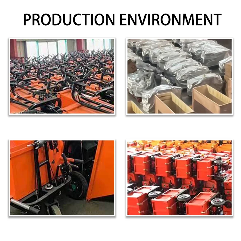 800w Motor Stand-On Concrete Transport Flat Car
