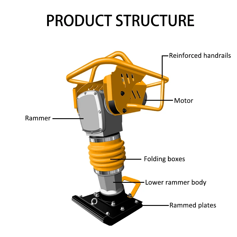 Jumping Jack Vibrating Compactor Rammer Electric Motor