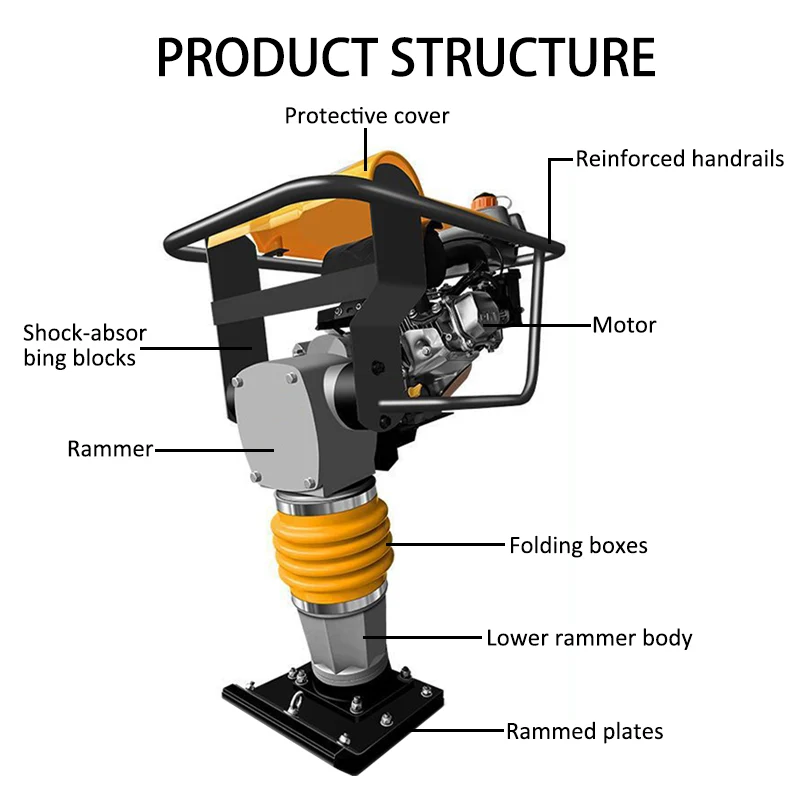 Vibrating Compactor Rammer Gasoline Engine